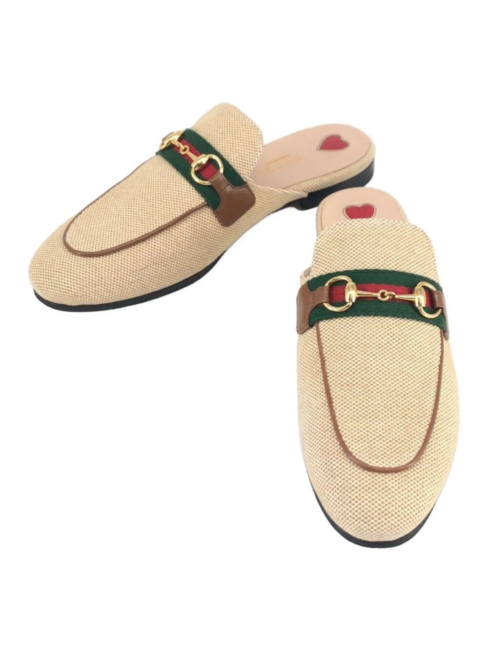 Gucci Prince Town Horsebit Sandals Beige
